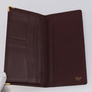 CARTIER Must Line Wallet Leather 13 Set Bordeaux Auth bs30041-11