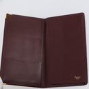 CARTIER Must Line Wallet Leather 13 Set Bordeaux Auth bs30041-12
