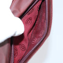 CARTIER Must Line Wallet Leather 13 Set Bordeaux Auth bs30041-13
