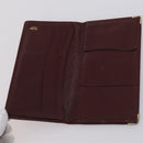 CARTIER Must Line Wallet Leather 13 Set Bordeaux Auth bs30041-20