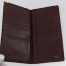 CARTIER Must Line Wallet Leather 13 Set Bordeaux Auth bs30041-4