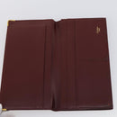 CARTIER Must Line Wallet Leather 13 Set Bordeaux Auth bs30041-6