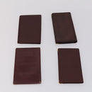 CARTIER Must Line Wallet Leather 13 Set Bordeaux Auth bs30041-9