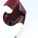 CARTIER Wallet Leather 10set Bordeaux Black Auth bs30042-17