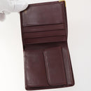 CARTIER Wallet Leather 10set Bordeaux Black Auth bs30042-4