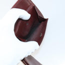 CARTIER Wallet Leather 10set Bordeaux Black Auth bs30042-7