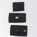 Christian Dior Key Case Leather 7Set Black Pink Brown Auth bs30045-10