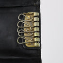 Christian Dior Key Case Leather 7Set Black Pink Brown Auth bs30045-13