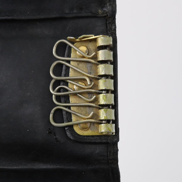 Christian Dior Key Case Leather 7Set Black Pink Brown Auth bs30045