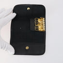 Christian Dior Key Case Leather 7Set Black Pink Brown Auth bs30045-14