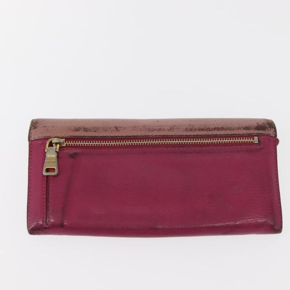 Miu Miu Matelasse Wallet Leather 7 Set Blue Black beige Auth bs30046