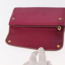 Miu Miu Matelasse Wallet Leather 7 Set Blue Black beige Auth bs30046-15