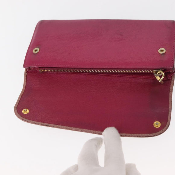 Miu Miu Matelasse Wallet Leather 7 Set Blue Black beige Auth bs30046