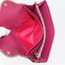 Miu Miu Matelasse Wallet Leather 7 Set Blue Black beige Auth bs30046-16