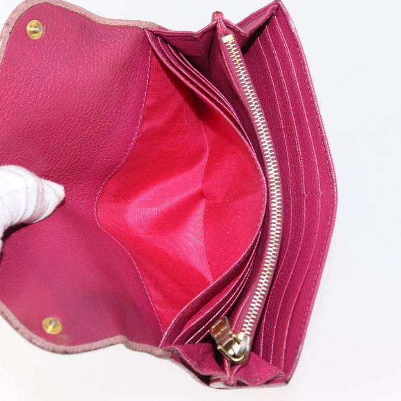 Miu Miu Matelasse Wallet Leather 7 Set Blue Black beige Auth bs30046