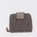Miu Miu Matelasse Wallet Leather 7 Set Blue Black beige Auth bs30046-26