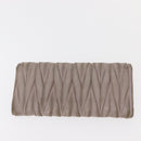 Miu Miu Matelasse Wallet Leather 7 Set Blue Black beige Auth bs30046-33