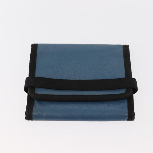 Miu Miu Matelasse Wallet Leather 7 Set Blue Black beige Auth bs30046