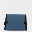 Miu Miu Matelasse Wallet Leather 7 Set Blue Black beige Auth bs30046-41