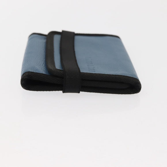 Miu Miu Matelasse Wallet Leather 7 Set Blue Black beige Auth bs30046
