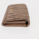 Miu Miu Matelasse Wallet Leather 7 Set Blue Black beige Auth bs30046-4