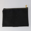 FENDI Pecan Canvas Wallet Leather 7 Set Black Brown Auth bs30048-15