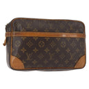 LOUIS VUITTON Monogram Compiegne 28 Clutch Bag M51845 LV Auth bs30051-1