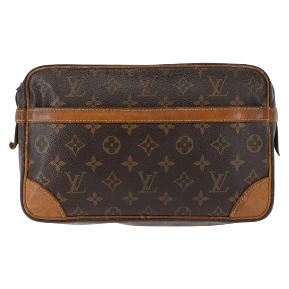 LOUIS VUITTON Monogram Compiegne 28 Clutch Bag M51845 LV Auth bs30051