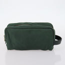 LOUIS VUITTON Shoulder Bag Leather Nylon 4Set Green LV Auth bs30052-14