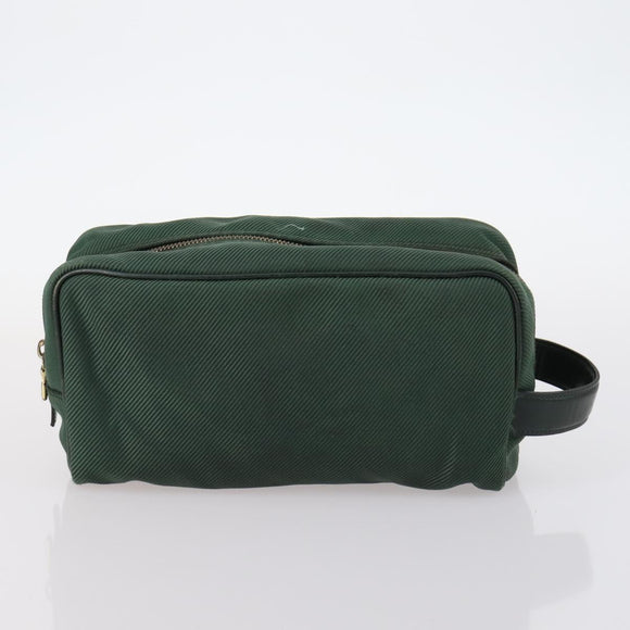 LOUIS VUITTON Shoulder Bag Leather Nylon 4Set Green LV Auth bs30052