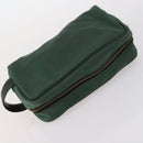 LOUIS VUITTON Shoulder Bag Leather Nylon 4Set Green LV Auth bs30052-16