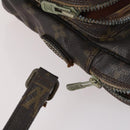 LOUIS VUITTON Shoulder Bag Leather Nylon 4Set Green LV Auth bs30052-22