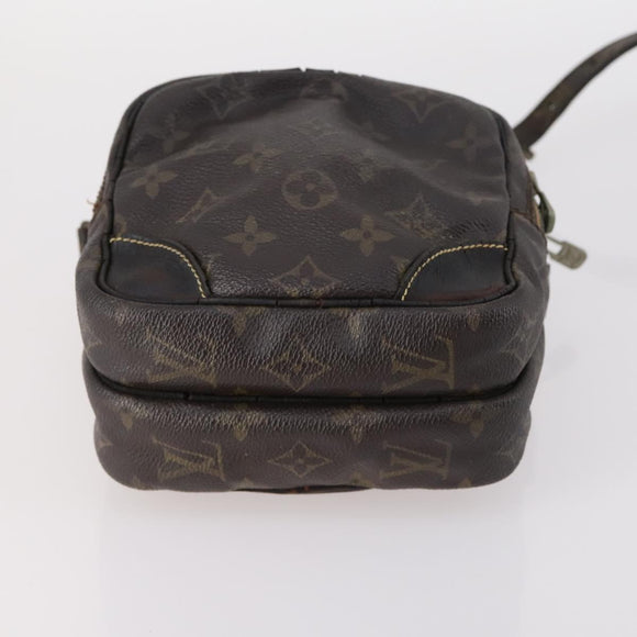 LOUIS VUITTON Shoulder Bag Leather Nylon 4Set Green LV Auth bs30052