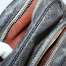 LOUIS VUITTON Shoulder Bag Leather Nylon 4Set Green LV Auth bs30052-24