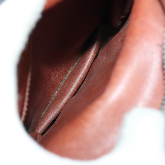 LOUIS VUITTON Shoulder Bag Leather Nylon 4Set Green LV Auth bs30052