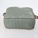 LOUIS VUITTON Shoulder Bag Leather Nylon 4Set Green LV Auth bs30052-6