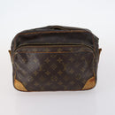 LOUIS VUITTON Shoulder Bag Leather Nylon 4Set Green LV Auth bs30052-8