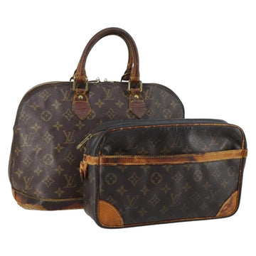LOUIS VUITTON Monogram Hand Bag 2 Set LV Auth bs30055