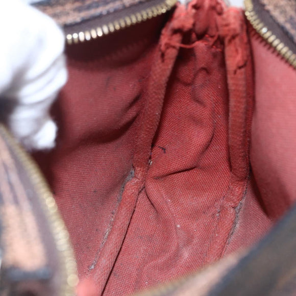 LOUIS VUITTON Damier Ebene Trousse makeup Pouch N51982 LV Auth bs30056