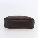 LOUIS VUITTON Damier Ebene Trousse makeup Pouch N51982 LV Auth bs30056-6