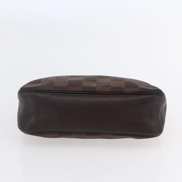 LOUIS VUITTON Damier Ebene Trousse makeup Pouch N51982 LV Auth bs30056