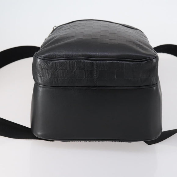 LOUIS VUITTON Damier Infini Michael Backpack Black N41330 LV Auth bs30061