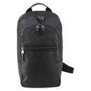 LOUIS VUITTON Damier Infini Michael Backpack Black N41330 LV Auth bs30061-13