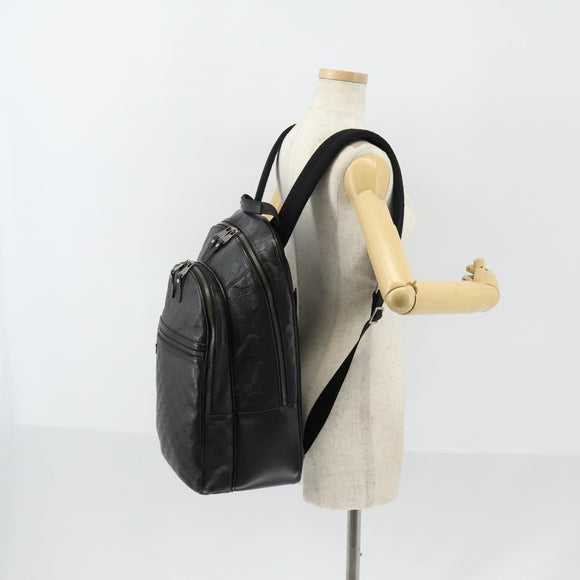 LOUIS VUITTON Damier Infini Michael Backpack Black N41330 LV Auth bs30061