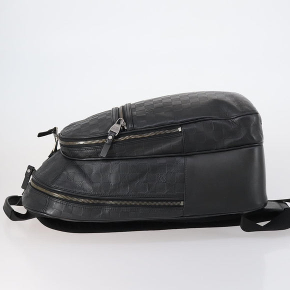 LOUIS VUITTON Damier Infini Michael Backpack Black N41330 LV Auth bs30061