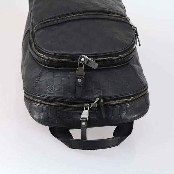 LOUIS VUITTON Damier Infini Michael Backpack Black N41330 LV Auth bs30061