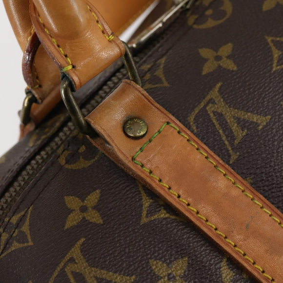 LOUIS VUITTON Monogram Keepall 55 Boston Bag M41424 LV Auth bs30067