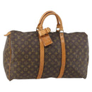 LOUIS VUITTON Monogram Keepall 55 Boston Bag M41424 LV Auth bs30067-1