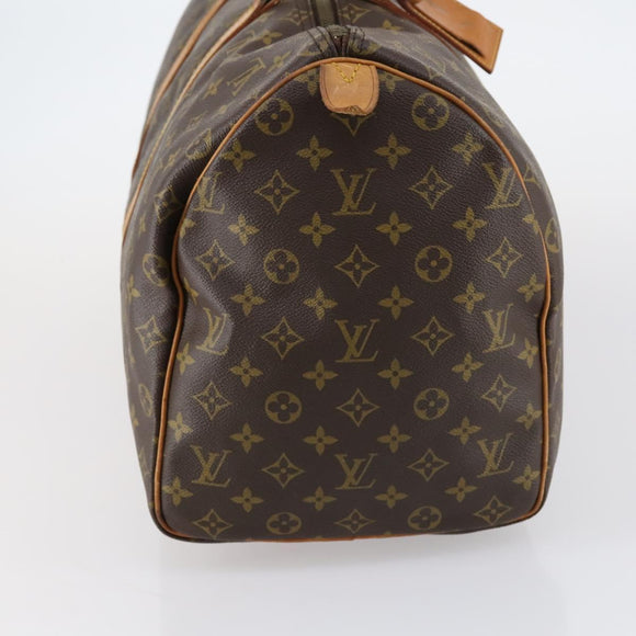 LOUIS VUITTON Monogram Keepall 55 Boston Bag M41424 LV Auth bs30067