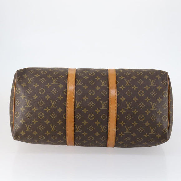 LOUIS VUITTON Monogram Keepall 55 Boston Bag M41424 LV Auth bs30067